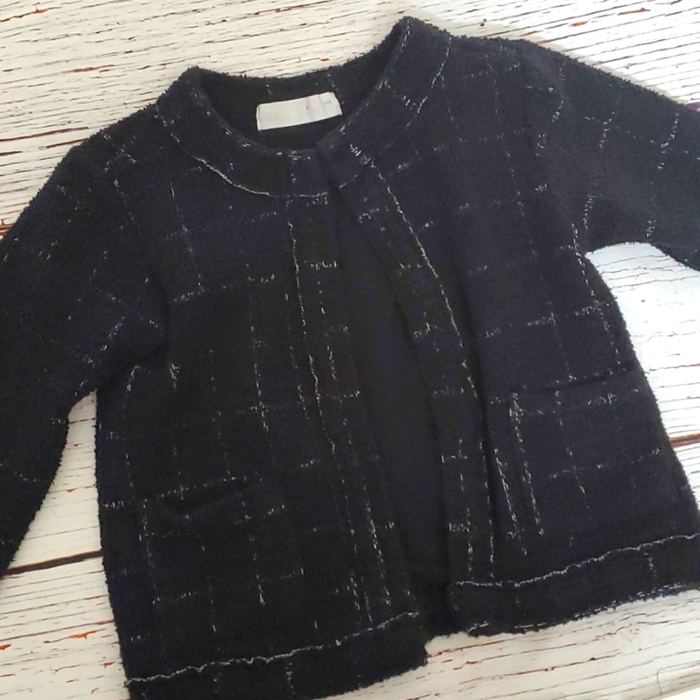 ZARA GIRLS STYLISH BLACK & WHITE JACKET 🖤🤍